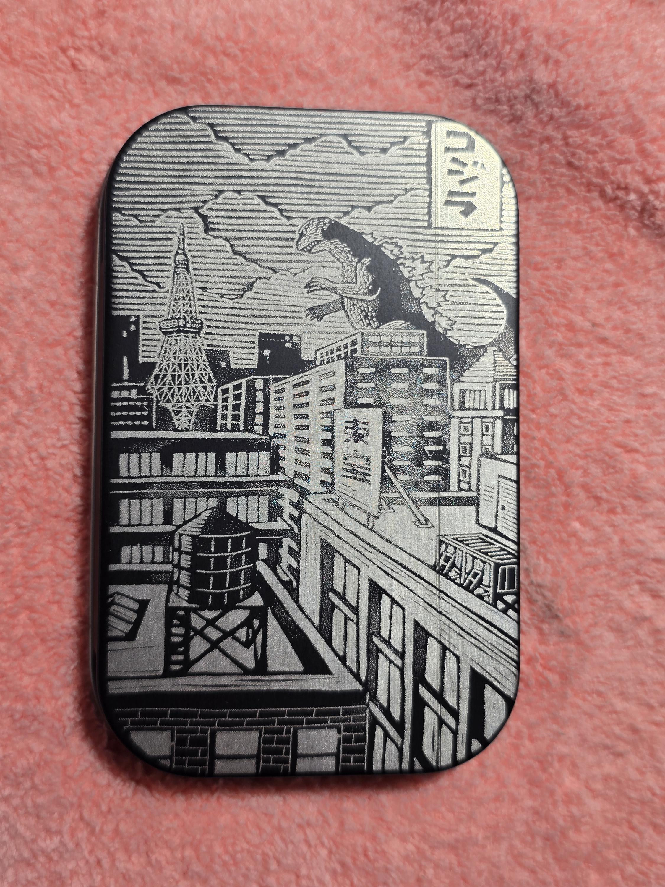 Godzilla Stash Tin: Altoid Size - Every Day Carry, Fishing Tackle, Organization, Pill Box