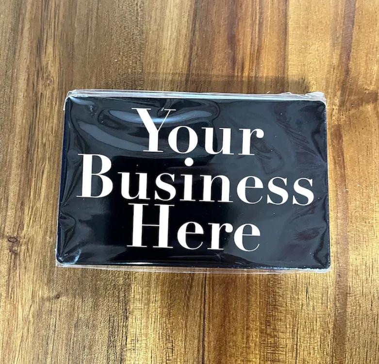 Laser Engraved Metal Business Card with QR Code: Personalized Aluminum Metal Card