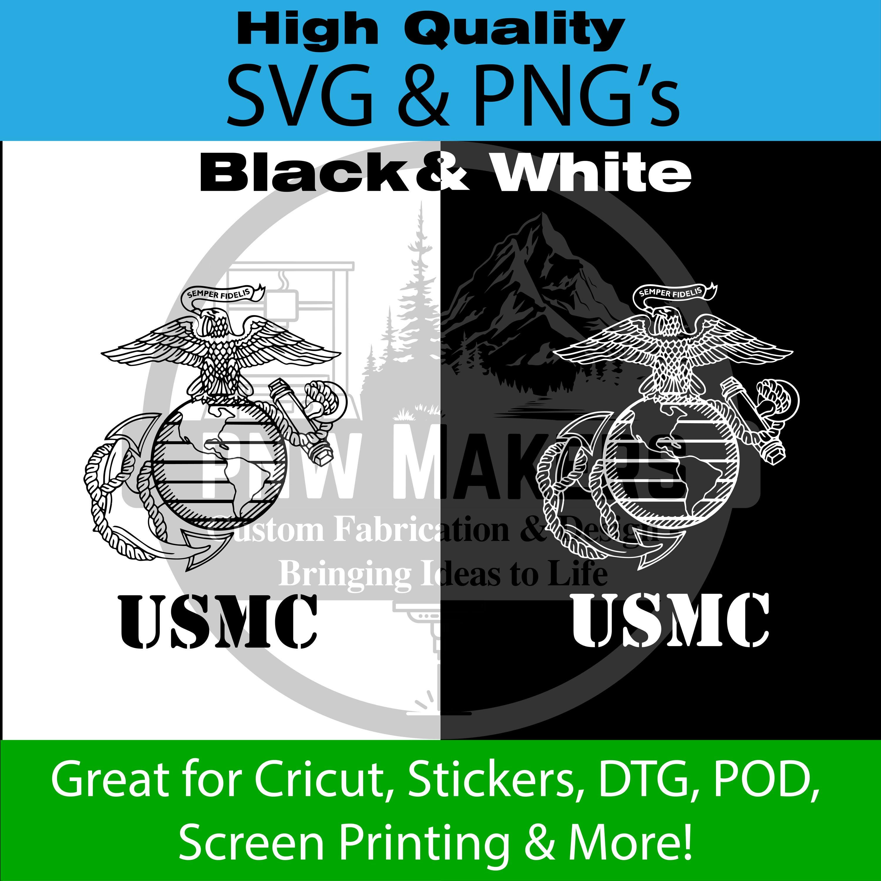 USMC Eagle Globe Anchor SVG Bundle | Marines Inspired Set | Military Decal Files | Digital Download