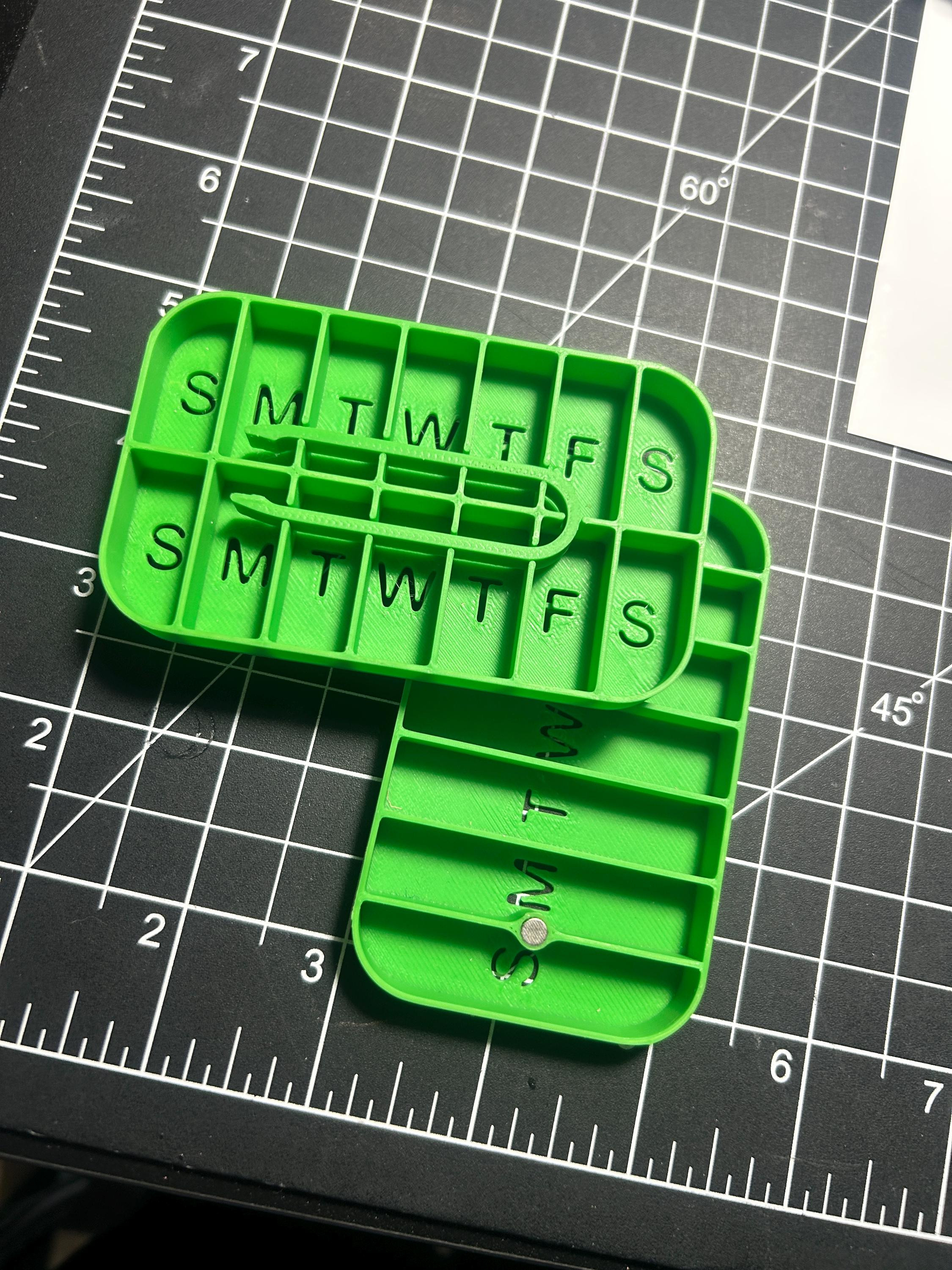 Altoid Tin Organizer Insert: 3 times a day, double layer, with tweezers