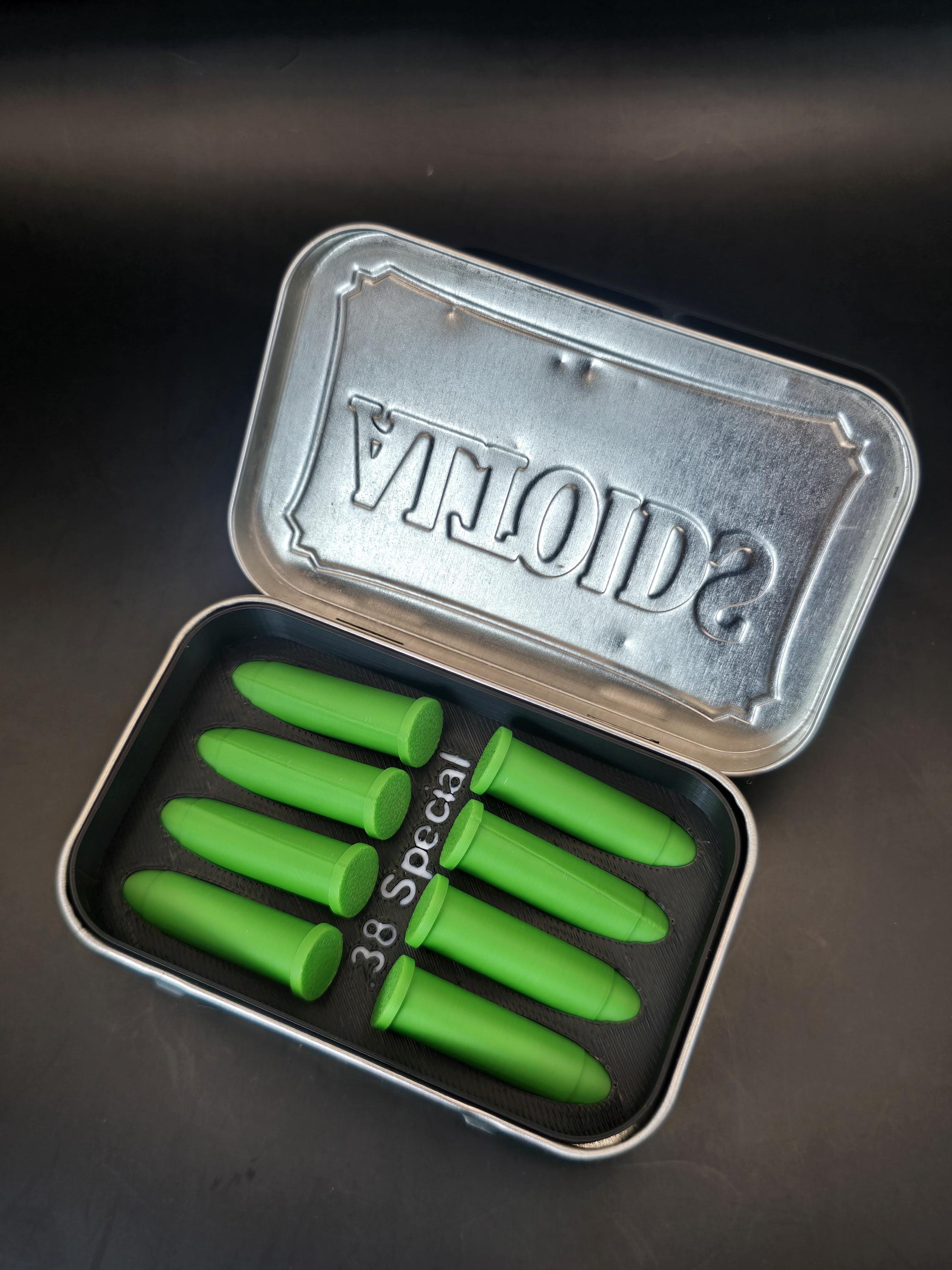 Bugout Tin 38 Special Altoids Insert - Ammo Organizer - Conceal Carry - EDC
