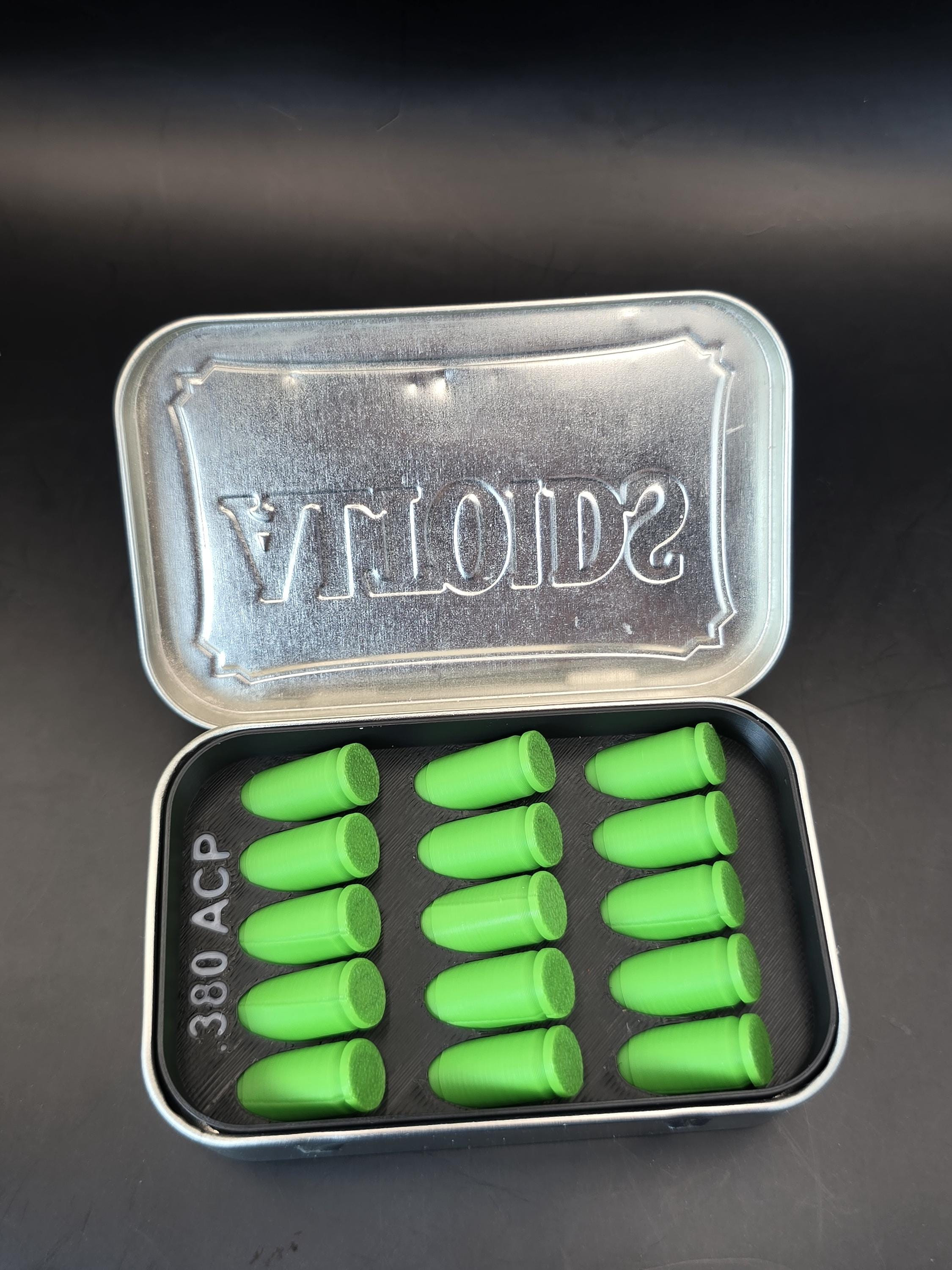 Bugout Tin .380 ACP Altoids Insert - Ammo Organizer - Conceal Carry - EDC