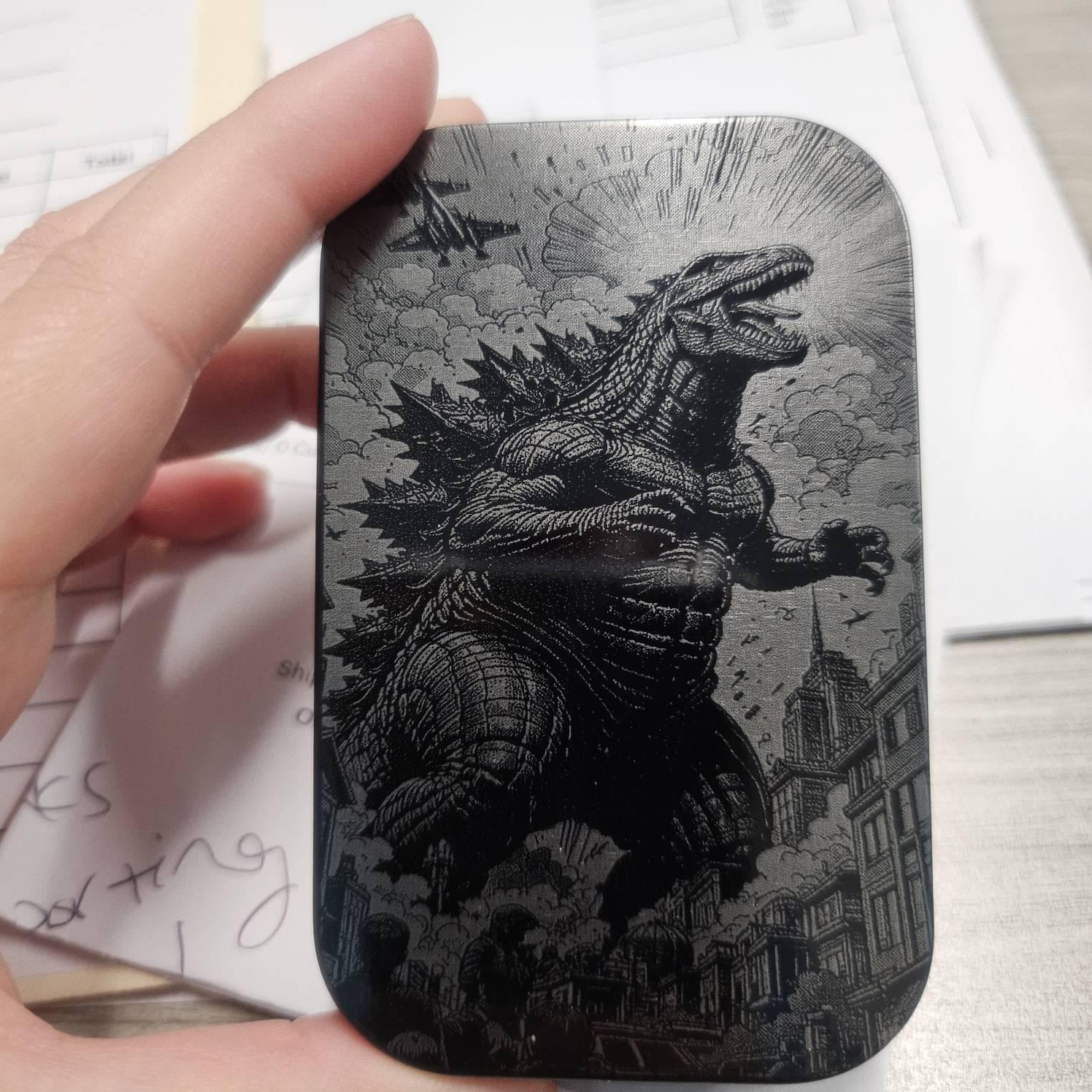 Review photo for Godzilla 2.0 Laser Engraved Altoid Tin - Stash Box